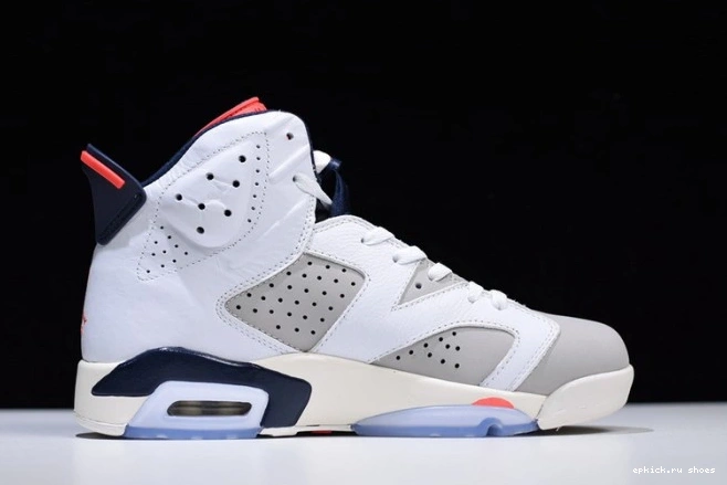 Rep 6 Retro Jordan White Infrared Tinker Air Grey-Sail 384664-104 23-Neutral 0811